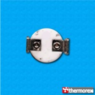 Thermostat TK24 285°C - Contacts normalement fermés - Terminaux vertical - Sans bride de fixation - Corps haut en ceramique