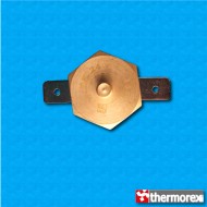 Thermostat TK24 at 155°C - Normally closed contacts - Horizontal terminals - With M4 screw - Ceramic body