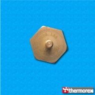 Termostato TK24 a 165°C - Contactos normalmente cerrados - Terminales vertical - Fijación con tornillo M4 - Cuerpo ceramico