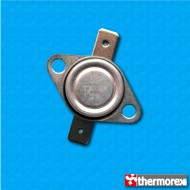 Thermostat TK24 28°C - Contacts normalement fermés - Terminaux horizontaux - Bride mobile