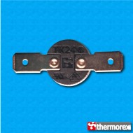 Thermostat TK24 at 25°C - Normally closed contacts - Horizontal terminals - No round clip