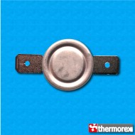 Thermostat TK24 35°C - Contacts normalement fermés - Terminaux horizontaux - Sans bride de fixation