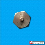Termostato TK24 a 140°C - Contactos normalmente cerrados - Terminales vertical - Fijación con tornillo M4 - Cuerpo ceramico