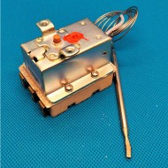 Thermostat a bulbè - 215°C - Reset manuel - 3 Poles (TPST) - Mesures de bulbè 3x98 mm - Courant nominal 20A/250V