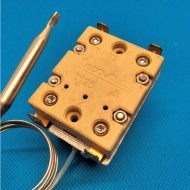 Thermostat a bulbè - 200°C - Reset manuel - 2 Poles (DPST) - Mesures de bulbè 5x61 mm - Courant nominal 20A/250V