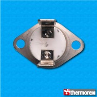 Thermostat TK24 at 160°C - Normally closed contacts - Vertical terminals - Fixed flange - High body