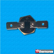 Thermostat TK24 at 90°C - Normally closed contacts - Horizontal terminals - With M4 screw - 75°C Reset