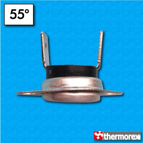 Thermostat TK24 55°C - Contacts normalement fermés - Terminaux vertical - Avec bride mobile