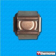 Thermostat TK24 at 95°C - Normally closed contacts - Vertical terminals - Tube clip mounting