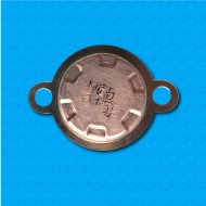 Thermostat KS at 105°C - Normally closed contacts - Vertical terminals - With round clip - Rated current 7,5A