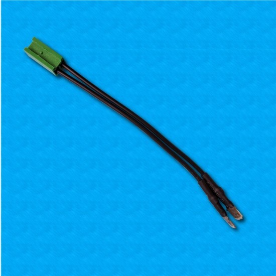 Sonda di temperatura STKK4, cavo PVC 100/100 mm, connettore AMP 2 vie verde