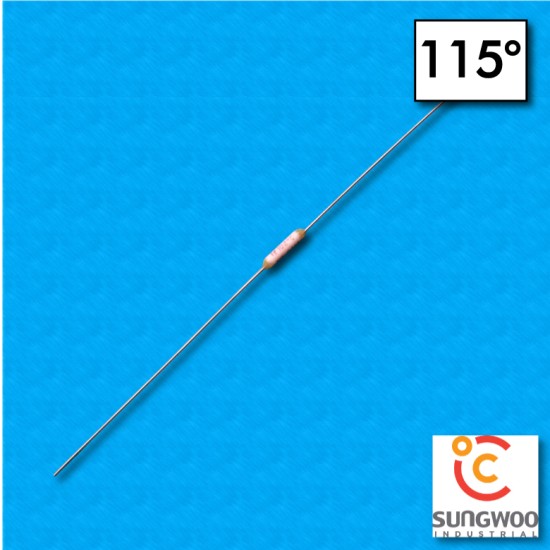 Termofusibile SUNG WOO tipo SW2 - Temperatura 115°C - Reofori 67x67mm - Portata 2A