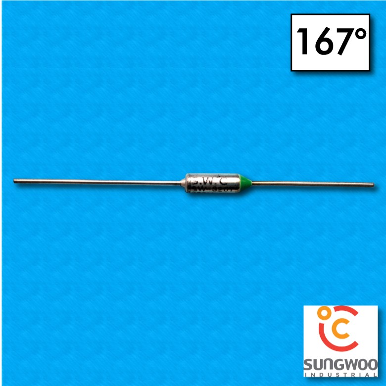 Termofusibile SUNG WOO tipo SW3 - Temperatura 167°C - Cabos 35x26 mm - Corriente nominal 20A