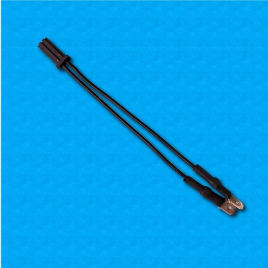 NTC probe for heating type STKK6 - Black PVC cables 100/100 mm - Lumberg MSF connectors