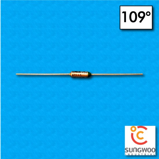 Termofusibile SUNG WOO tipo SW1 - Temperatura 109°C - Reofori 35x35mm - Portata 10/15A