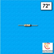 Termofusibile SUNG WOO tipo SW1 - Temperatura 72°C - Reofori 12x14,8 mm - Portata 10/15A