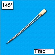 Protector termico C1B - Temperatura 145°C - Cables Betatherm 100/100 mm - Corriente nominal 2,5A