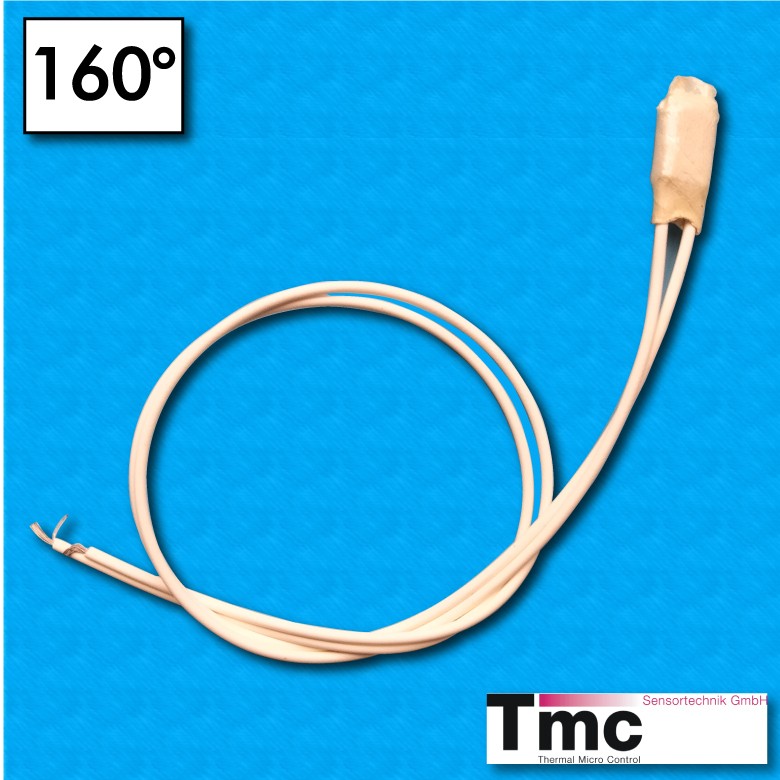 Thermal protector C4B - Temperature 160°C - Betatherm cables 300/300 mm - Rated current 2,5A