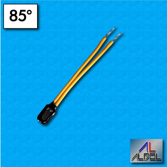 Protecteur thermique AM01 - Temperature 85°C - Cables 70/70 mm - Courant nominal 2,5A