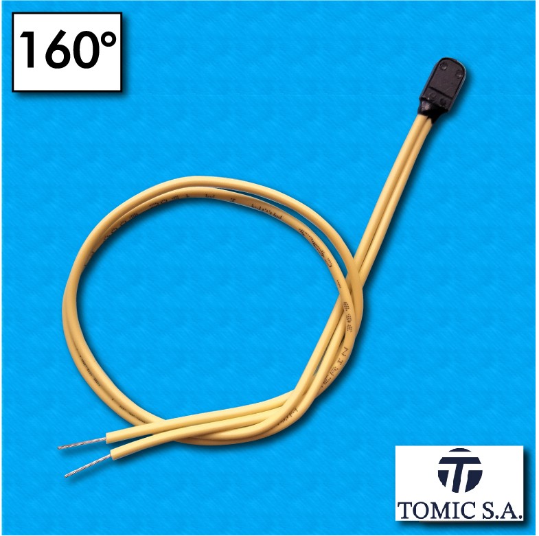 Protector termico AM01 - Temperatura 160°C - Cables 300/300 mm - Corriente nominal 2,5A