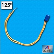 Thermal protector AM03 - Temperature 125°C - Cables 200/200 mm - Rated current 2,5A