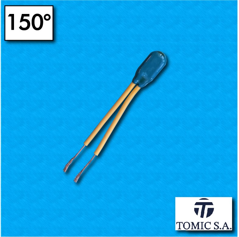 Protector termico AM03 - Temperatura 150°C - Cables 50/50 mm - Corriente nominal 2,5A