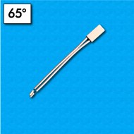 Thermal protector BW-B2D - Temperature 65°C - Cables 70/70 mm - Rated current 5A