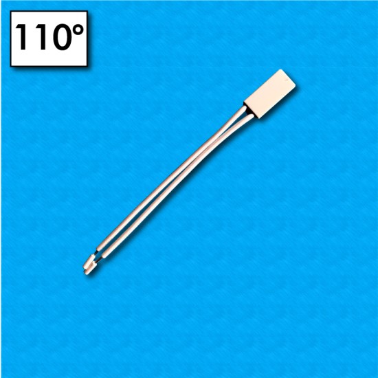 Thermal protector BW-B2D - Temperature 110°C - Cables 70/70 mm - Rated current 5A