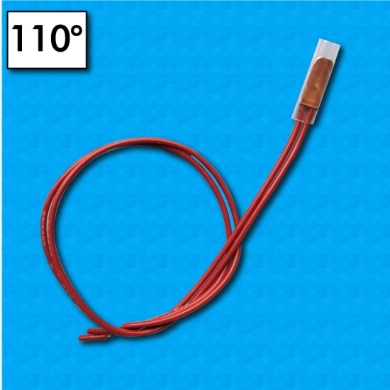 Thermal protector BW-A1D - Temperature 110°C - Cables 300/300 mm - Rated current 5A