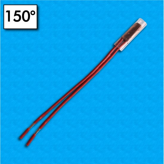 Protector termico BW-A1D - Temperatura 150°C - Cables 100/100 mm - Corriente nominal 5A