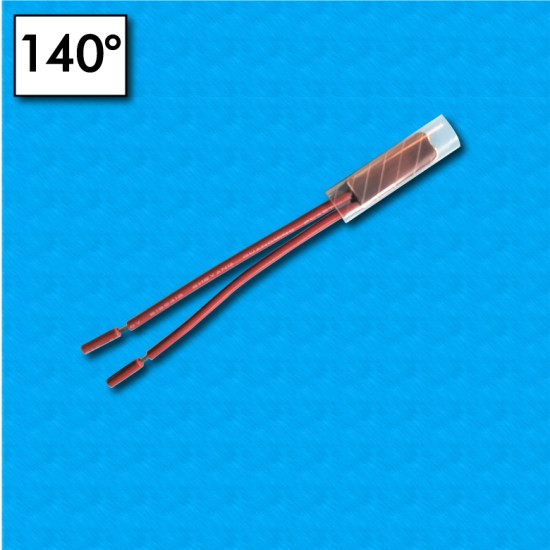 Thermal protector KW-1T - Temperature 140°C - Cables 70/70 mm - Rated current 5A - With ATEX certificate (EN 60079-15)