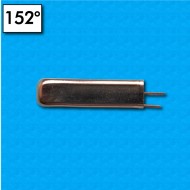 Protector termico JRMD - Temperatura 152°C - Normalmente abierto - Contactos de oro - Sin cables - Corriente nominal 5A