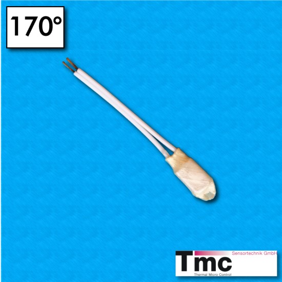 Protector termico C1B - Temperatura 170°C - Cables FEP 57/57 mm - Corriente nominal 2,5A