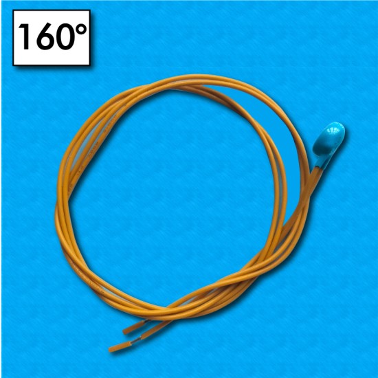 Protecteur thermique ST01 - Temperature 160°C - Cables 450/450 mm - Courant nominal 5A