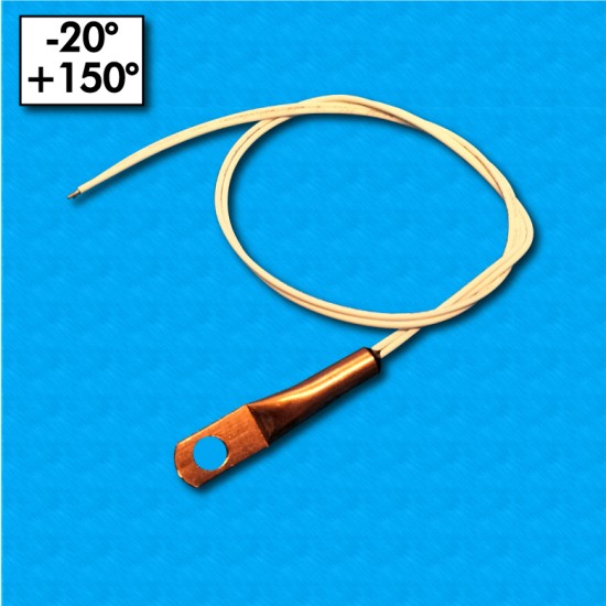 Sonda termica ST-KWCT-10-370 - Range -20°/+150°C - Cavetti 370/370 mm - Beta 3977 - Con occhiello in rame
