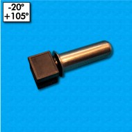 Sonda termica ST-KWCT-28 - Range -20°/+105°C - Componente per lavatrici - Beta 3760 - Con bulbo in inox 9,8x30mm