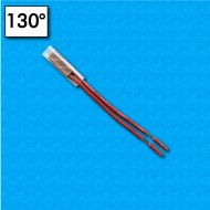 Thermal protector A1D - Temperature 130°C - Normally open - Cables 70/70 mm - Rated current 5A