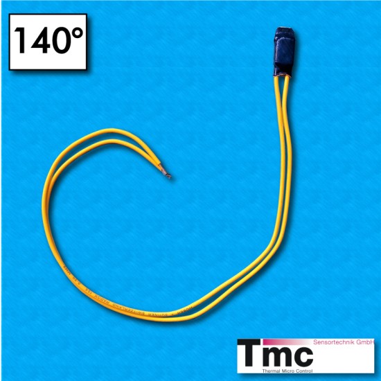 Protecteur thermique R8 - Temperature 140°C - Rearmement electrique - Cables Radox 280/280 - Courant nominal 5A