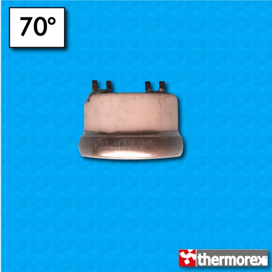 Thermostat TK24 70°C - Contacts normalement fermés - Cosses à souder