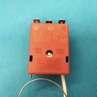 Thermostat a bulbè - Temperature 125°C - Reset automatique - 1 Pole - Mesures de bulbè 3,5x165mm - Courant nominal 20A