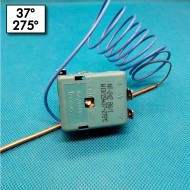 Thermostat a bulbè - 37°/275°C - Reset automatique - 1 Pole - Mesures de bulbè 3x163mm - Courant nominal 20A