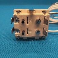 Thermostat a bulbè - Temp. 155°C - Reset manuel - 2 Poles - Mesures de bulbè 6x90 mm - Courant nominal 20A - Bulbè en aluminium