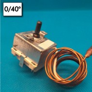 Thermostat a bulbè - 0°/40°C - Reset automatique - 2 Poles - Mesures de bulbè 7x183 mm - Courant nominal 20A