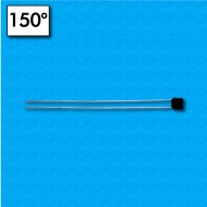 Termofusibile radiale - Temperatura 150°C - Reofori 60+60 mm - Portata 1A