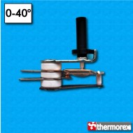 Thermostat réglable TKP - Temperature d'intervention 0°/40°C - Courant nominal 16A/250V