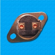 Thermostat KSD at 55°C - Normally closed contacts - Vertical terminals - With round clip - Rated current 16A