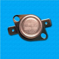 Thermostat KSD301 at 70°C - Normally closed contacts - Horizontal terminals - With round clip - Rated current 16A
