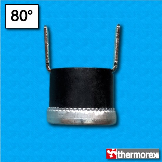 Thermostat TK24 80°C - Contacts normalement fermés - Terminaux verticales - Sans fixation