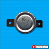 Thermostat TK24 175°C - Contacts normalement fermés - Terminaux à 45 degrés - Sans fixation - Corps haut en ceramique