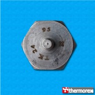 Termostato TK24 a 95°C - Contactos normalmente cerrados - Terminales vertical - Fijación con tornillo M4 - Base de aluminio